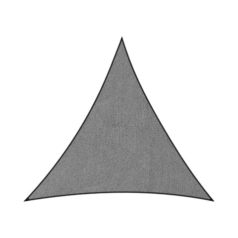 Wallaroo Grey Triangle Sun Shade Sail For Garden Outdoor Use 5 X Metres Shade Sails
