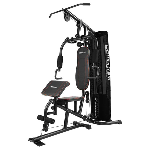 Powertrain Multi Station Home Gym With 68Kg Weights Preacher Curl Pad Home Gyms