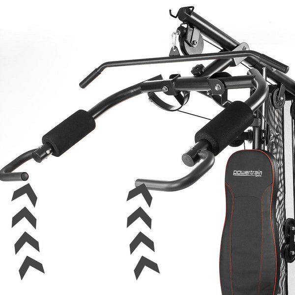 Powertrain Multi Station Home Gym With 68Kg Weights Preacher Curl Pad Home Gyms