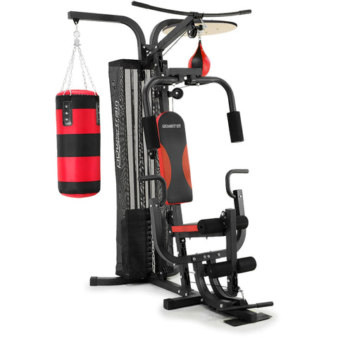 Powertrain Home Gym Multi Station With Boxing Bag And Speed Ball Strength Training Home Gyms