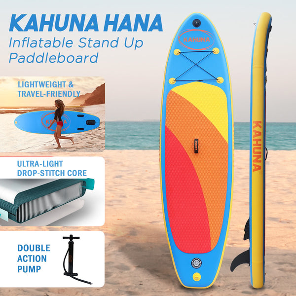 Kahuna Hana Inflatable Stand Up Paddle Board 10Ft W/ Isup Accessories Paddleboard Pumps