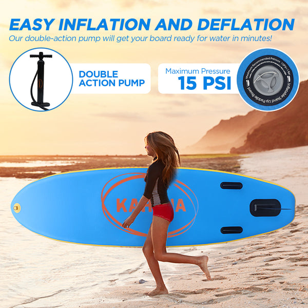 Kahuna Hana Inflatable Stand Up Paddle Board 10Ft W/ Isup Accessories Paddleboard Pumps