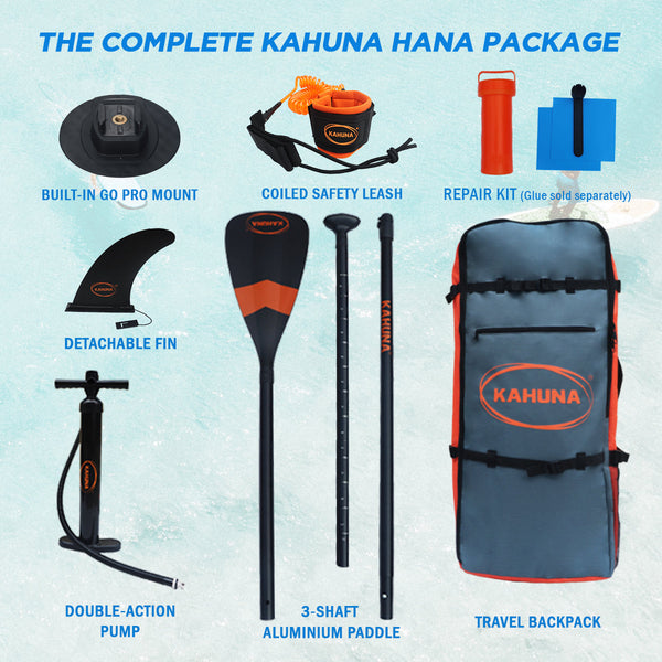 Kahuna Hana Inflatable Stand Up Paddle Board 10Ft W/ Isup Accessories Paddleboard Pumps