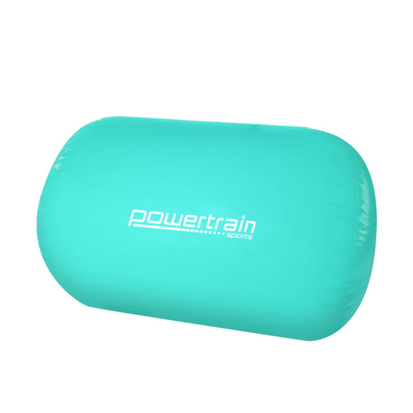 Powertrain Sports Inflatable Gymnastics Air Barrel Exercise Roller 120 X 75Cm Green Balance Trainers