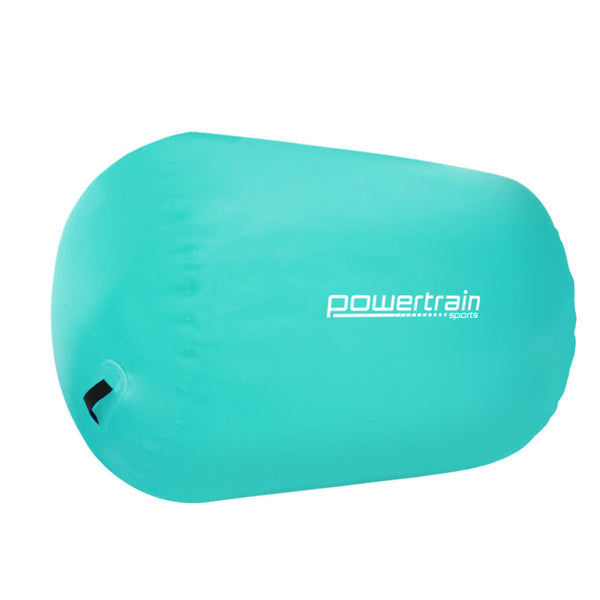 Powertrain Sports Inflatable Gymnastics Air Barrel Exercise Roller 120 X 75Cm Green Balance Trainers