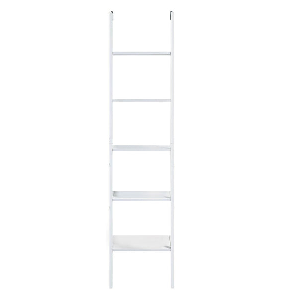 Sarantino Amelia 5 Tier Ladder Shelf White Furniture For Home And Garden Ladders