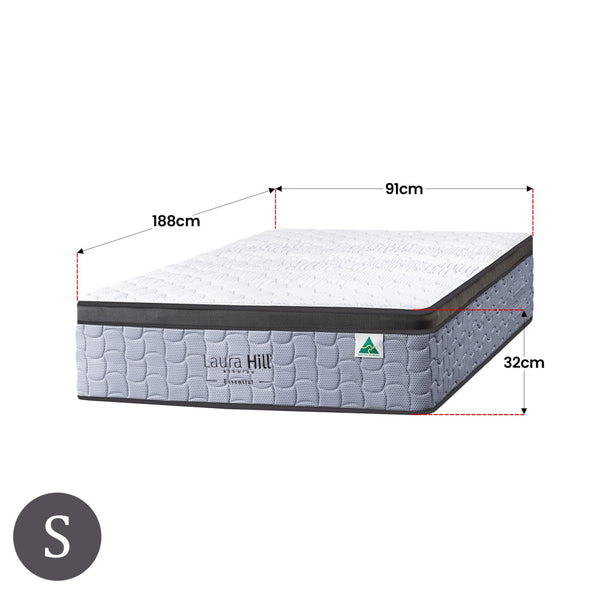 Laura Hill Essential Australian Made Single Premium Mattress Mattresses