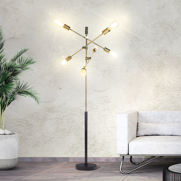 Sarantino Metal Sputnik Floor Lamp Home And Garden Lighting Floor Lamps