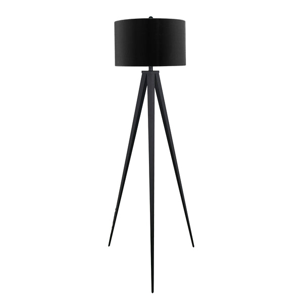 Sarantino Minimalist Modern Tripod Floor Lamp Black Floor Lamps