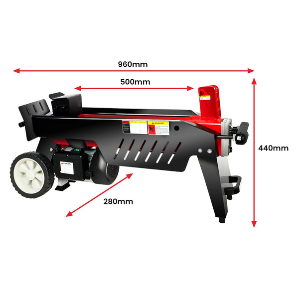 Yukon Electric Log Splitter With Side Protectors For Wood Cutting Home And Garden Log Splitters