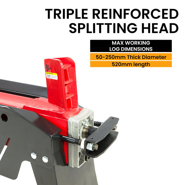 Yukon Electric Log Splitter With Side Protectors For Wood Cutting Home And Garden Log Splitters
