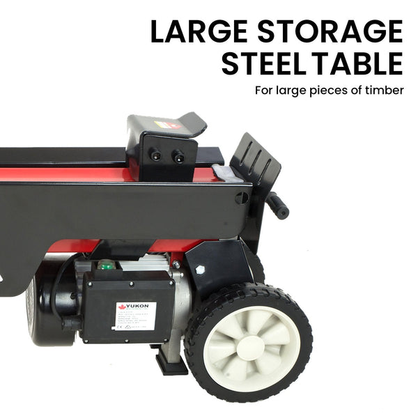 Yukon Electric Log Splitter With Side Protectors For Wood Cutting Home And Garden Log Splitters