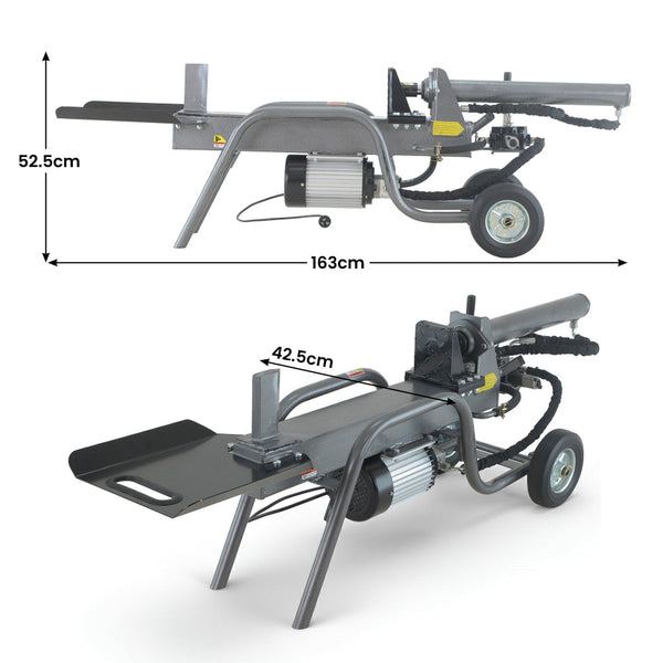 Yukon 12 Tonne Electric Hydraulic Log Splitter Heavy Duty Firewood Log Splitters
