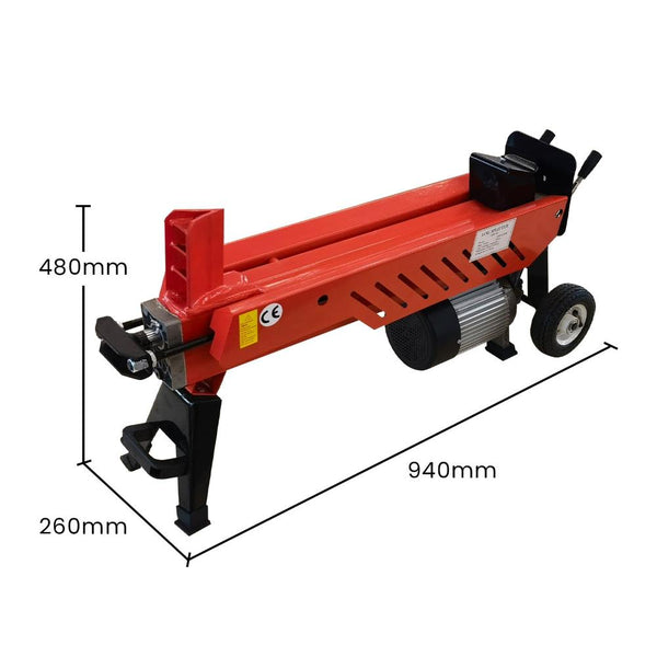 Yukon 8 Ton 2.2Kw Heavy Duty Electric Hydraulic Log Splitter Log Splitters