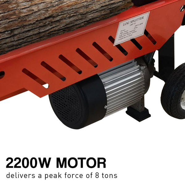 Yukon 8 Ton 2.2Kw Heavy Duty Electric Hydraulic Log Splitter Log Splitters