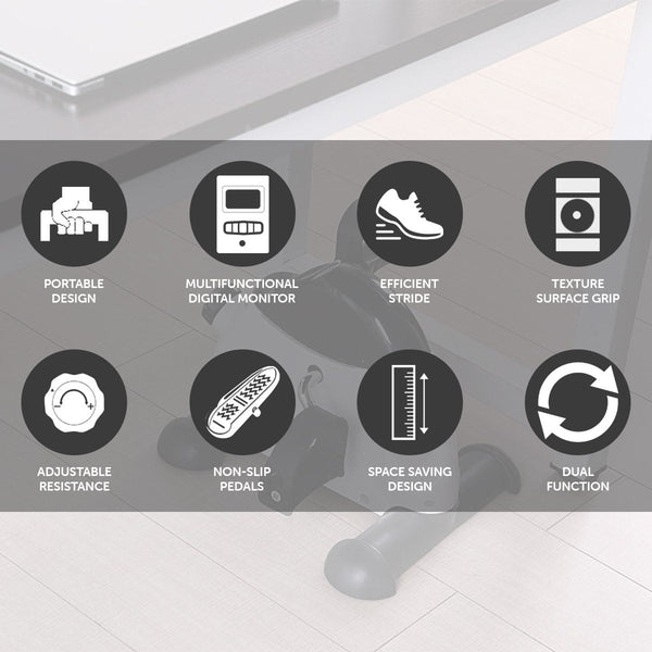 Powertrain Mini Exercise Bike For Arm And Leg Cardio Fitness Equipment Exercise Bikes