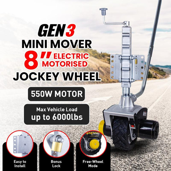 Mini Mover Gen3 Electric Motorised Jockey Wheel 12V 550W Trailer Parts