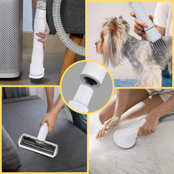 Furtastic 8 In 1 Xl Pet Grooming Kit Vacuum Cleaner Dog Grooming