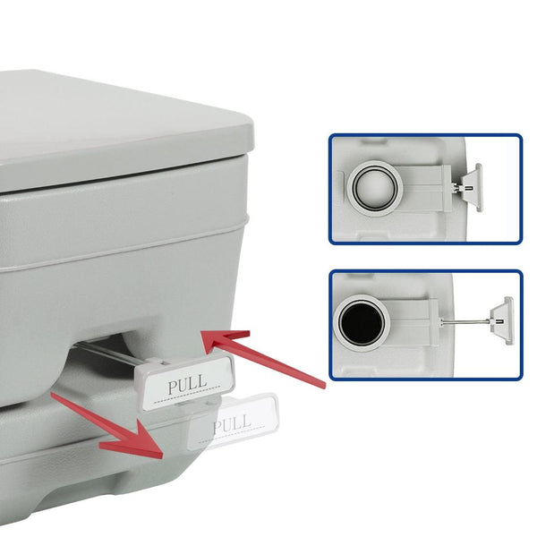 Wallaroo 10L Camping Portable Toilet Portable Toilets & Accessories