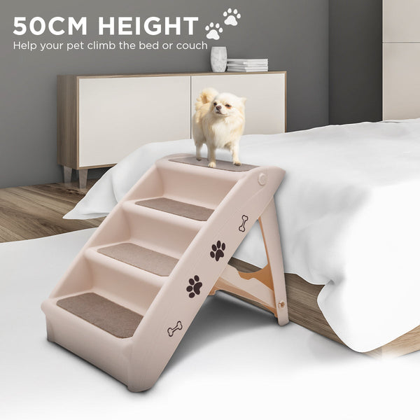 Furtastic Foldable Step Ladder For Dogs Pet Ramps And Stairs Transport Travel Pet Transport