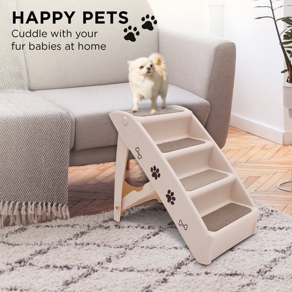 Furtastic Foldable Step Ladder For Dogs Pet Ramps And Stairs Transport Travel Pet Transport