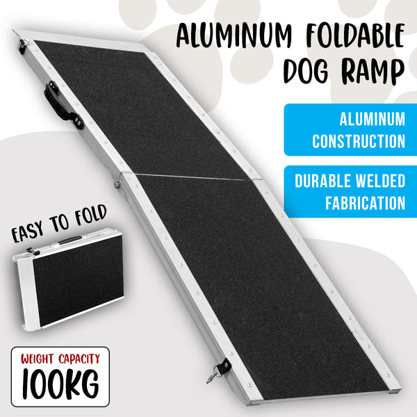 Foldable Aluminium Dog Ramp For Cars Pet Supplies Transport And Travel Pet Transport