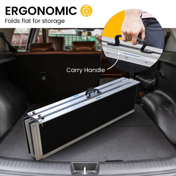 Kartrite Aluminium Wheelchair Ramp With Leg Support 10Ft Mobility Access Ramps