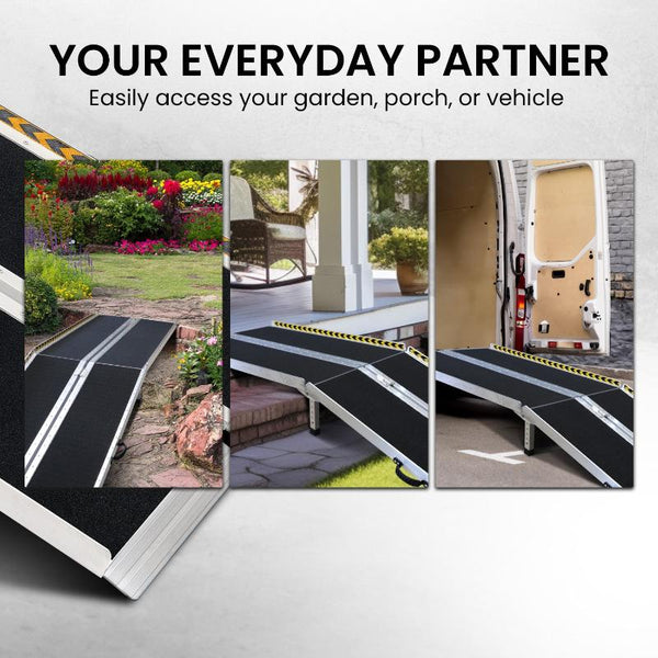 Kartrite Aluminium Wheelchair Ramp With Leg Support 10Ft Mobility Access Ramps