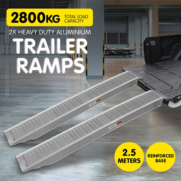 2X Heavy Duty Loading Ramps Auto Accessories Motorcycle 2.5M Motorbike Ramps