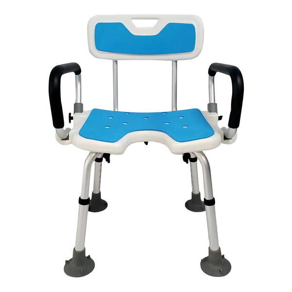 Orthonica Height Adjustable Aluminium Shower Chair With Armrests Furniture Other Shower & Bath Accessories