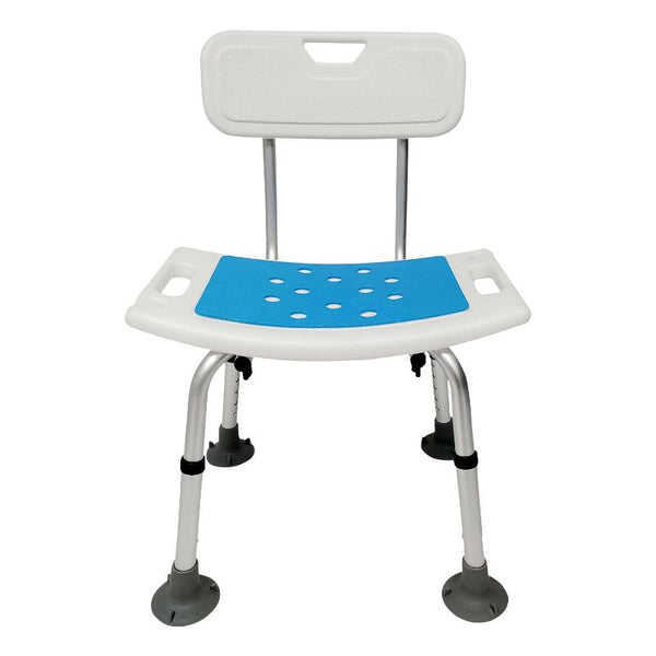 Orthonica Height Adjustable Aluminium Shower Chair With Head Holder Commodes & Shower Chairs