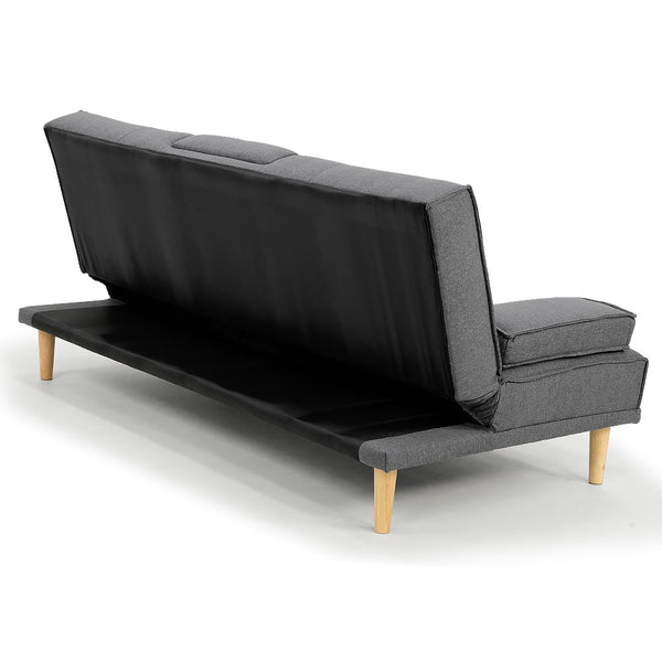 Sarantino Rochester Linen Sofa Bed Dark Grey Furniture For Home And Garden Sofa Beds