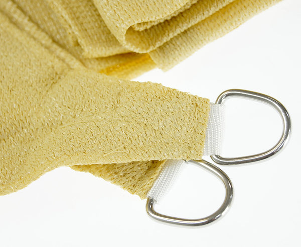 Wallaroo Rectangular Shade Sail Sand Outdoor Recreation Garden Structure 7M X 6M Shade Sails