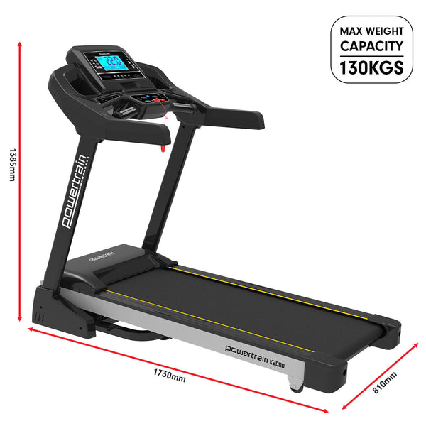 K2000 Treadmill With Fan Auto Incline Speed 22Km/H Treadmills