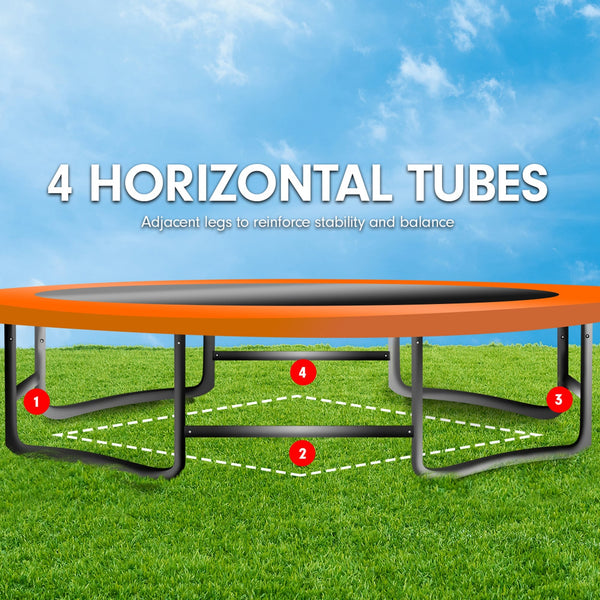 Kahuna 6 Ft X 9 Rectangular Outdoor Trampoline With Basketball Set Rainbow Trampolines