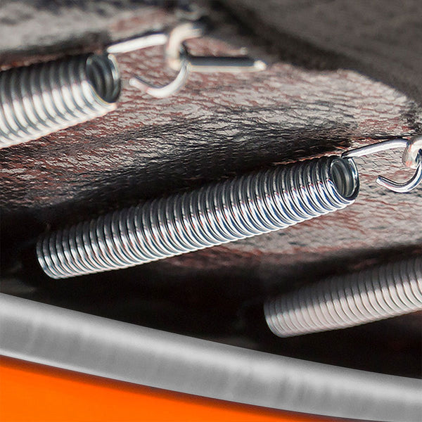 Kahuna 8Ft Trampoline With Spring Mat Pad Net Outdoor Orange Trampolines