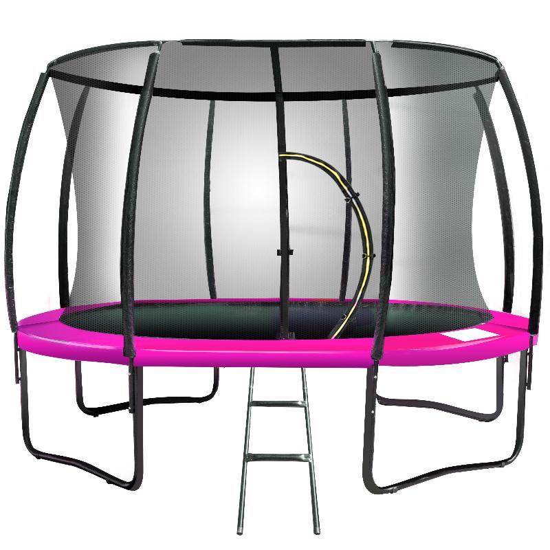 Kahuna 8Ft Trampoline Free Ladder Spring Mat Net Safety Pad Cover Round Enclosure Pink Trampolines