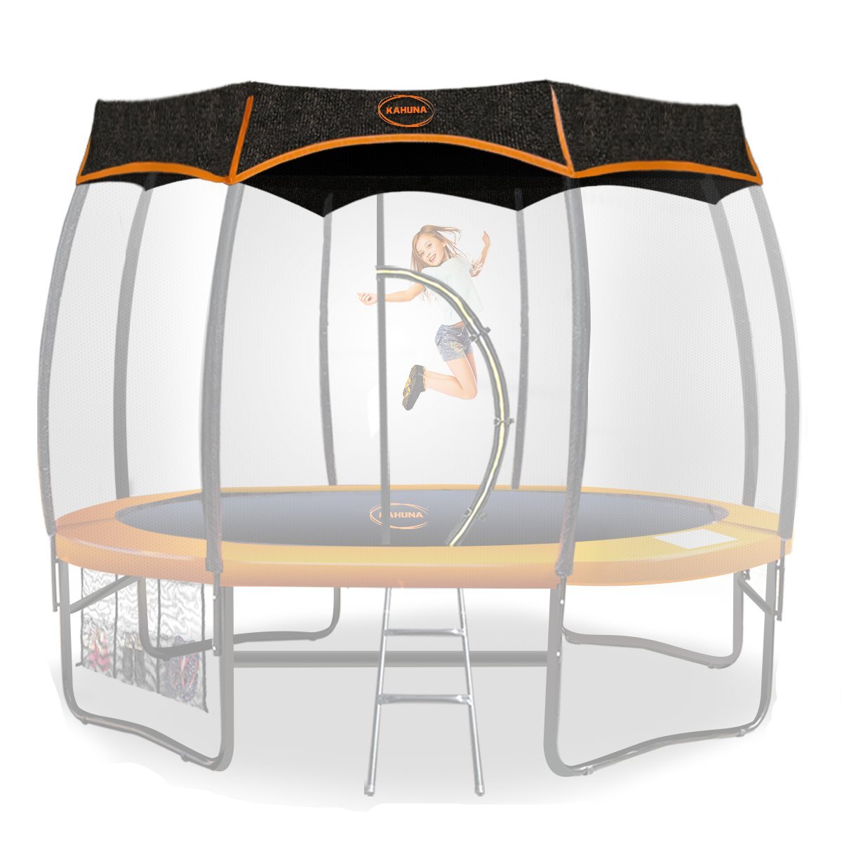 Trampolines Kahuna 10Ft Removable Twister Trampoline Roof Shade Cover