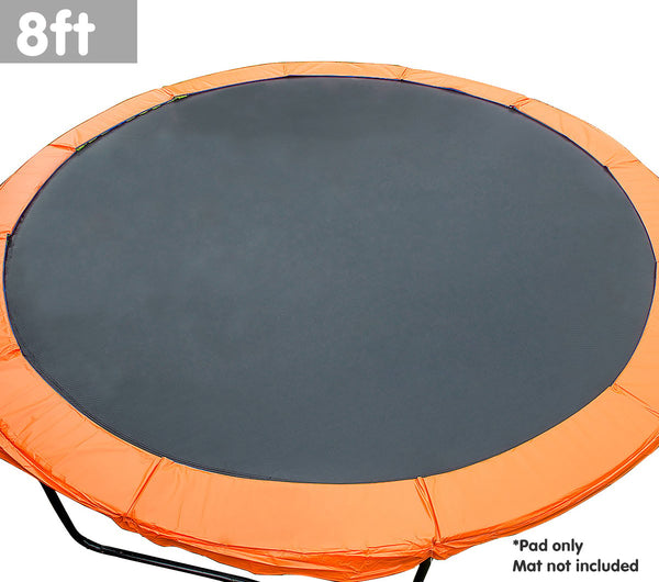8Ft Trampoline Replacement Pad Round Orange Trampolines