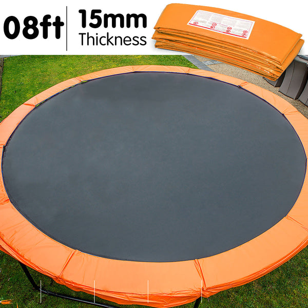 8Ft Trampoline Replacement Pad Round Orange Trampolines