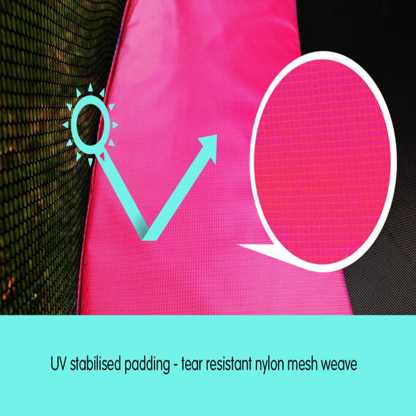 Kahuna 8Ft Trampoline Replacement Pad Round Pink Trampolines