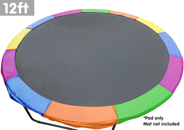 12Ft Trampoline Replacement Pad Round Rainbow Trampolines