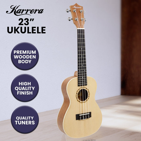 Karrera 23In Ukulele Natural Ukuleles