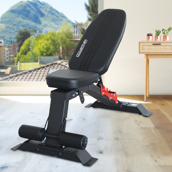 Powertrain Adjustable Dumbbell Bench For Home Gym Strength Training Weights Benches