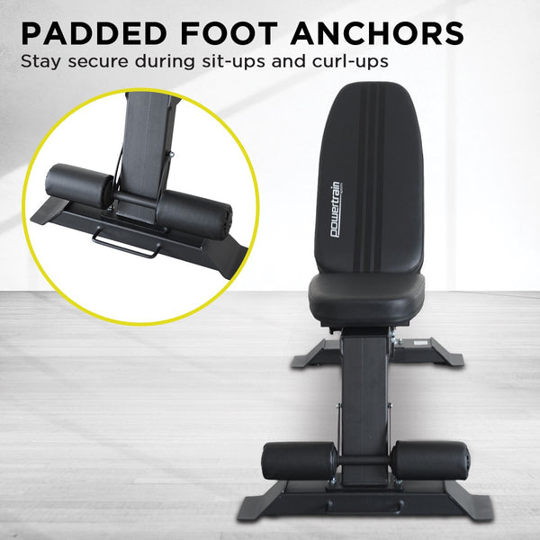 Powertrain Adjustable Dumbbell Bench For Home Gym Strength Training Weights Benches