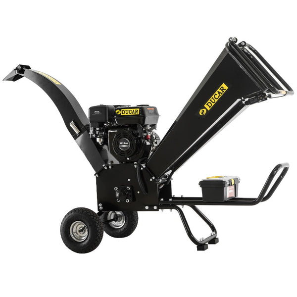 Ducar K70 7Hp Wood Chipper Shredder Mulcher Grinder Petrol In Black Chippers Shredders Mulchers