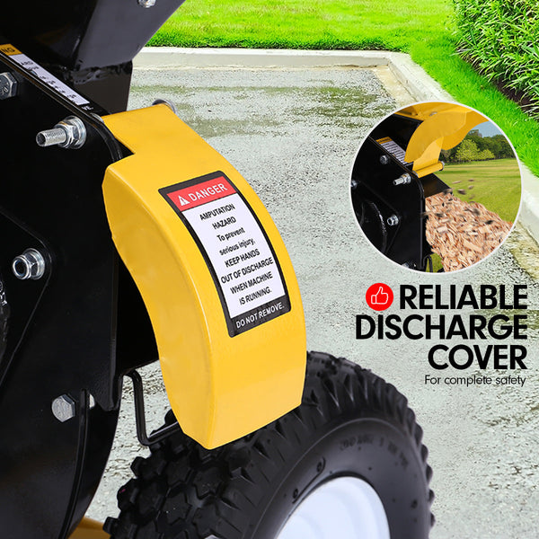 Ducar Petrol Wood Chipper Shredder Mulcher Upright Grinder For Garden Use Chippers Shredders Mulchers