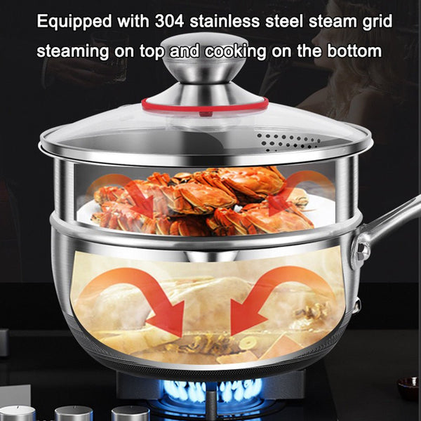 Premium 316 Stainless Steel Non Stick 22Cm Milk Pot With Double Sided Honeycomb Design Saucepans & Stockpots
