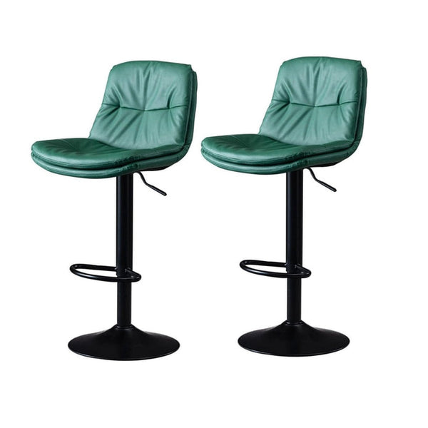 Serenita Bar Stools Kitchen Leather Barstools Swivel Gas Lift Counter Chairs Bs8406 Green Benches Bar Stools