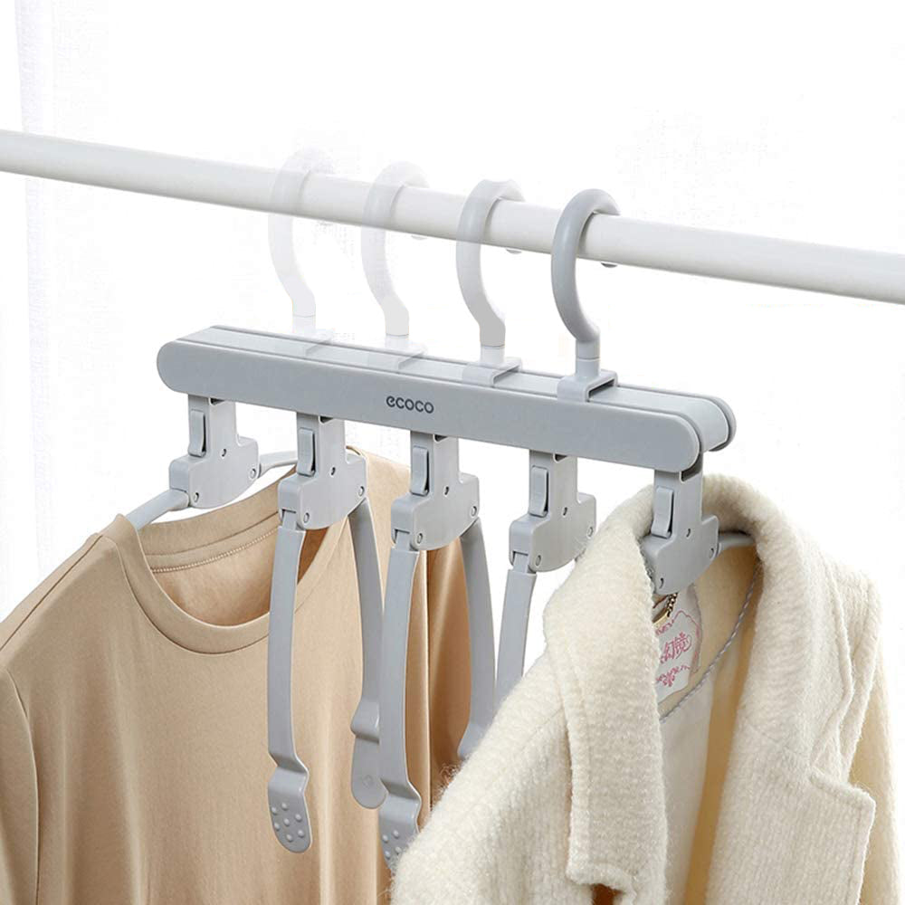 Ecoco Magic Hanger Space Saving Multifunctional Clothes Coat Dryer Laundry Drying Rack Airer Horse Grey Clothes Airers